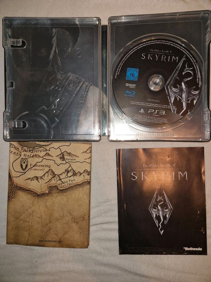 Elder Scrolls 5 Skyrim Collectors Edition PS3 (Nur CD und Karte) in Limburg