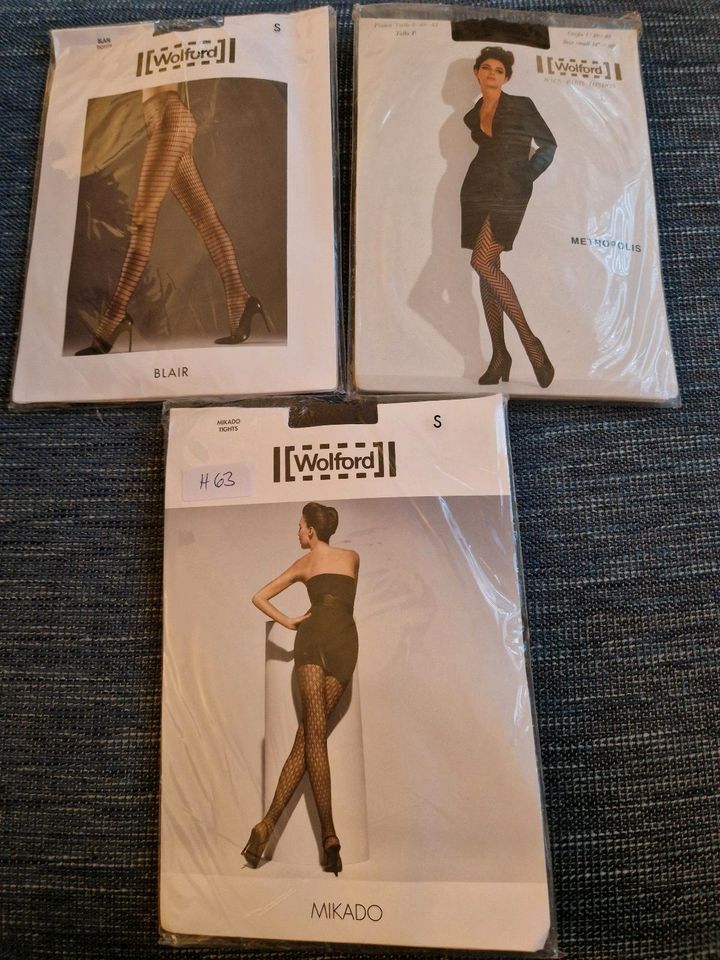 Wolford Falke Calzedonia Kristalle Strumpfhose S M schwarz in Essen