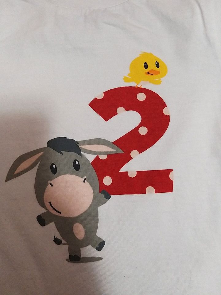 197 - T - Shirt Weiß mit Emil, Küken Größe 98 / 104 in Hagenburg