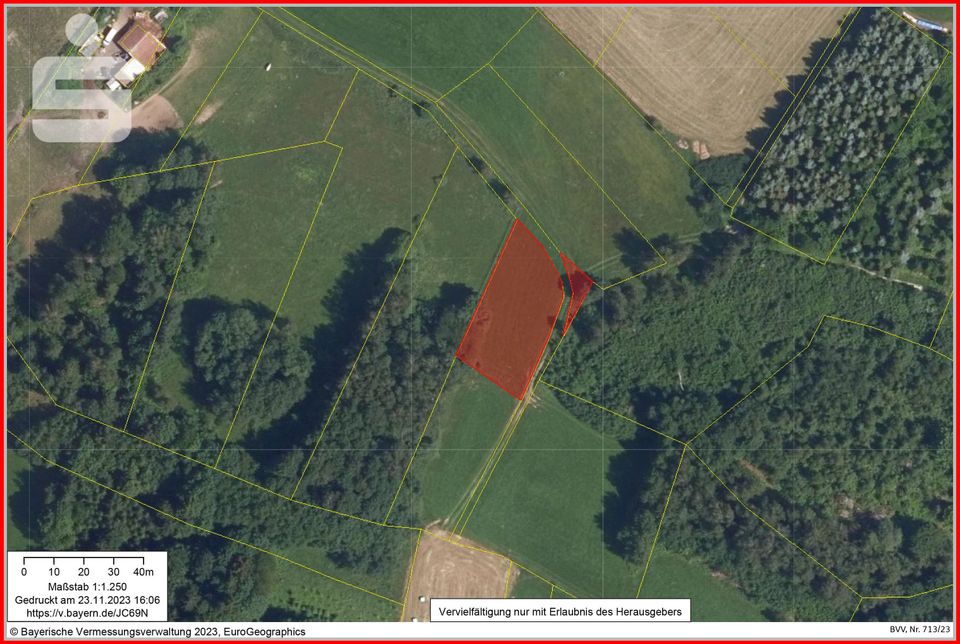 Kleines landwirtschaftliches Grundstück/Wiese am Stadtrand von Zwiesel in Zwiesel