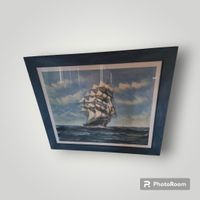 Maritimes Gemälde gerahmt signiert Meer Schiff framed ship 70x60 Berlin - Mahlsdorf Vorschau