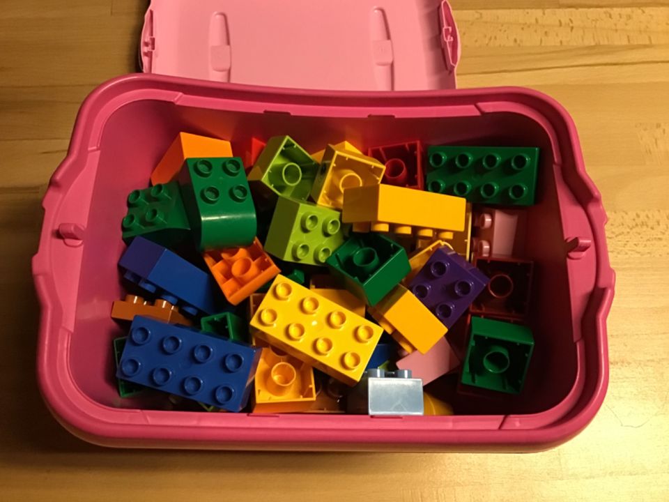 Lego Duplo Box 8er 4er 80 Grundbausteine Konvolut Starterset pink in Kempen