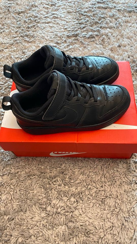 Nike Kinder Unisex Sneaker Low-black Leder in Moers