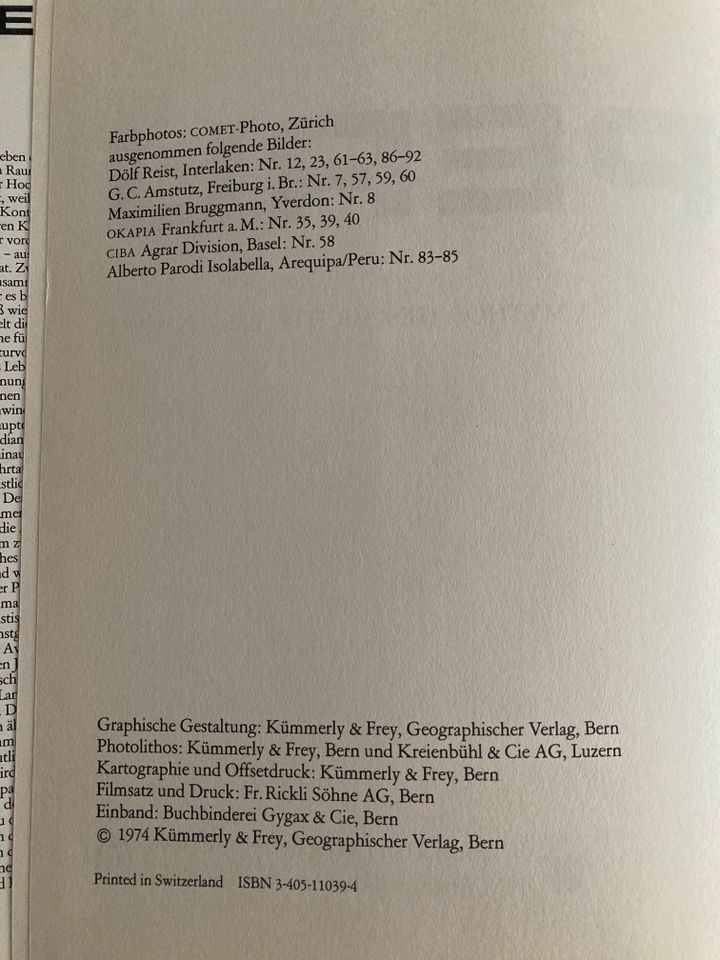 Peru - Mythos, Geschichte, Gegenwart; Bildband 1974 in Düsseldorf