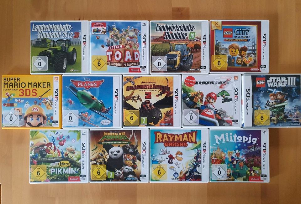 Spiele Nintendo 3DS / DS, 13 Stück im Paket in Henstedt-Ulzburg