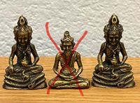 Miniatur Buddha indische Figuren Messing Hinduismus Bremen - Huchting Vorschau