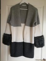 Cardigan Strickjacke mit Fellbesatz Mango M/L grau Baden-Württemberg - Sexau Vorschau