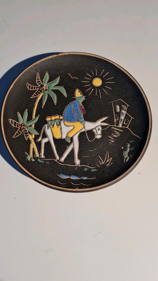 Ruscha Keramik, 2 Wandteller gross und  klein in Sindelfingen