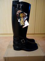 Chippewa Men's Black Leather Motorcycle Boots, No Red Wing Bayern - Teuschnitz Vorschau