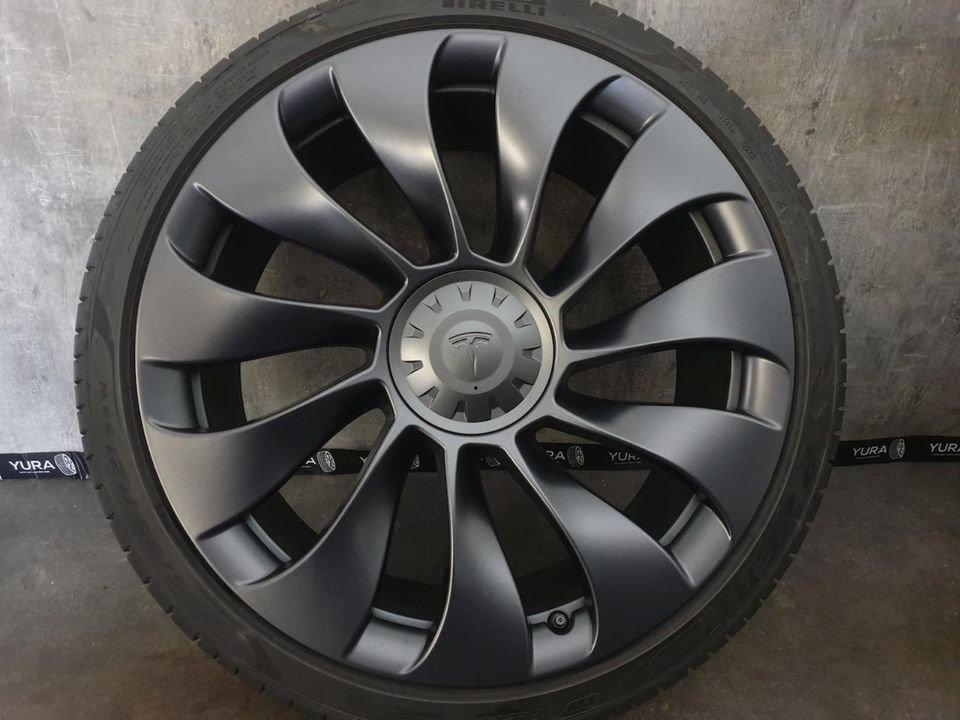 Tesla Model Y Überturbine Felgen Sommerreifen 255/35 21 97% FA3#6 in Herford