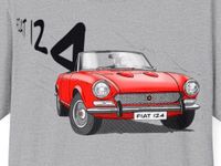 Fiat 124 Spider, hochwertiges T-Shirt, verschiedene Farben Bayern - Olching Vorschau