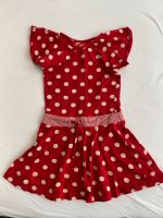 Mim-pi Mädchen Kleid rot Punkte Dots Polka Baumwolle Jersey 116 Mitte - Tiergarten Vorschau