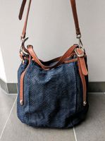 Handtasche/ Umhängetasche blau Leder Hessen - Groß-Bieberau Vorschau