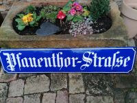 org. altes Emailleschild,Straßenschild : Pfauenthorstraße Rheinland-Pfalz - Guldental Vorschau