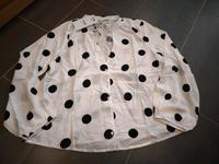 leichte Bluse gepunktet polka dots punkte xl 42 weiß neu Thüringen - Eisenach Vorschau