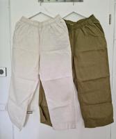 WIE NEU Set 2 H&M Leinenhosen Gr. M Gummibund beige + khaki Bayern - Zirndorf Vorschau