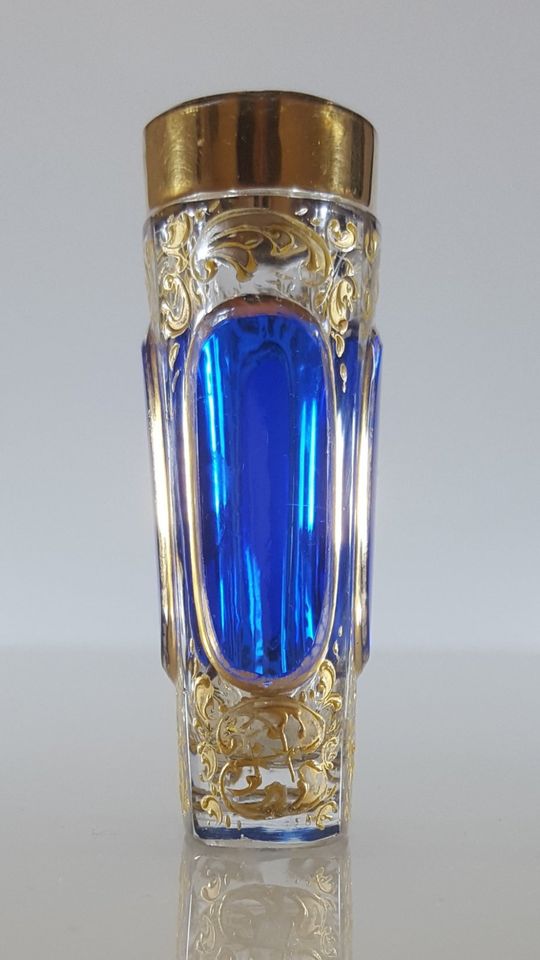 LUDWIG MOSER "Cabochon" seltenes Historismus Likörglas um 1870 in Gotha