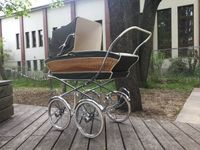 Vintage Kinderwagen original 60er Korbgeflecht Retro Mitte - Wedding Vorschau