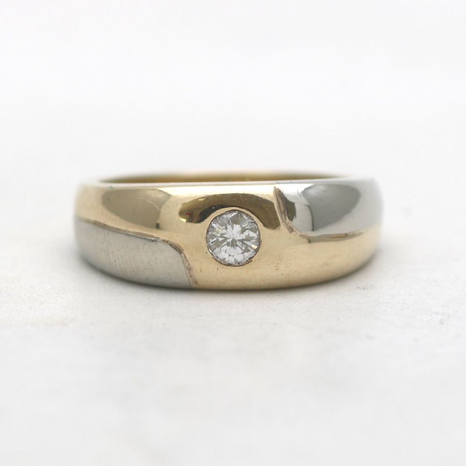 Solitär Diamant Ring 585 Gold 14 Kt Brillant Damen Goldring in Köln