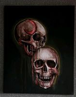 Schädel Skull Totenkopf Gothik Kunst 20×30cm Print Münster (Westfalen) - Gievenbeck Vorschau