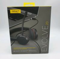 Jabra Evolve 20 Stereo Headset Kopfhörer Schwarz 30€* Nordrhein-Westfalen - Vettweiß Vorschau