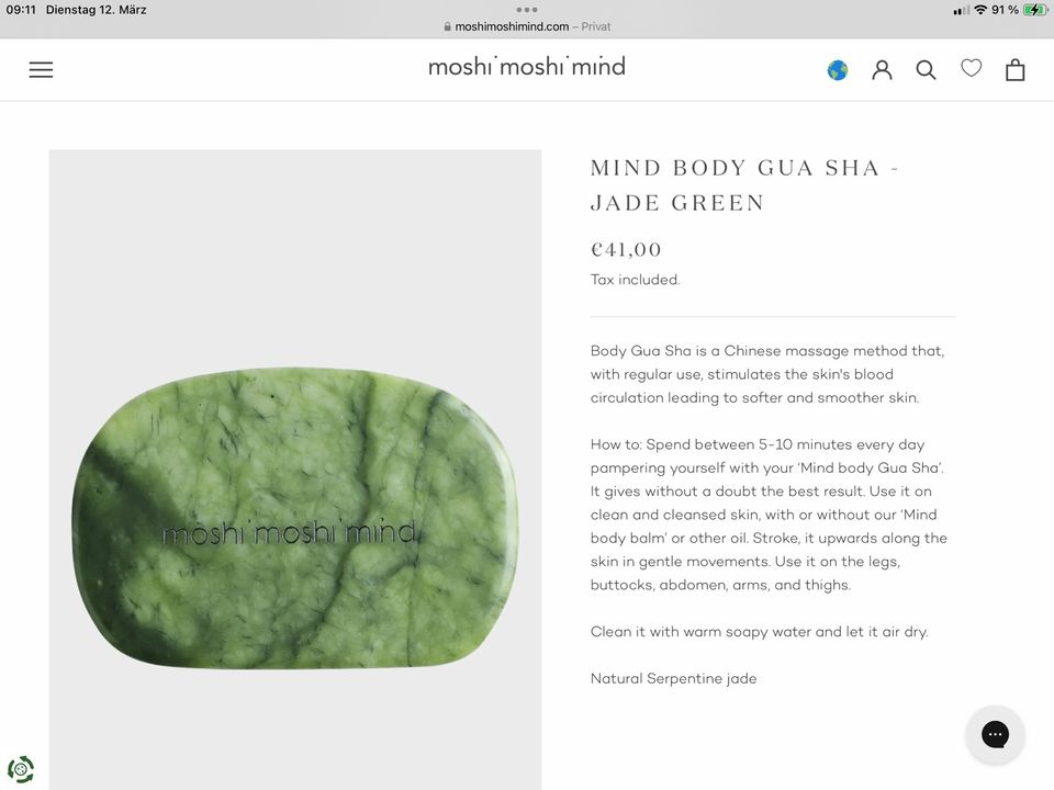 Moshi Moshi Mind Body Gua Sha Jade Stein Neu OVP Luxus in Berlin