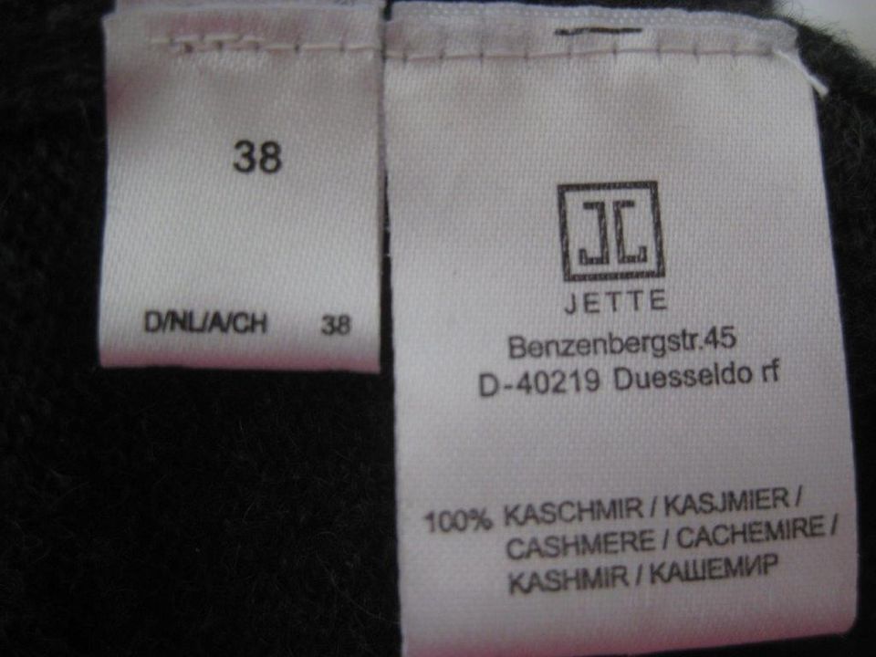 Jette: Weicher Pullover 100 % Kaschmir dunkelgrau/schwarz in Heidelberg