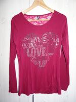 Langarm Shirt Madonna mit Spitze am Rücken Gr. 36 38 S M  rot Bayern - Landsberg (Lech) Vorschau