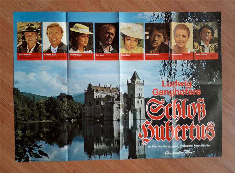 SCHLOSS HUBERTUS (2) - Kinoplakat A1 - Gefaltet - 1973 /Ganghofer in Bensheim