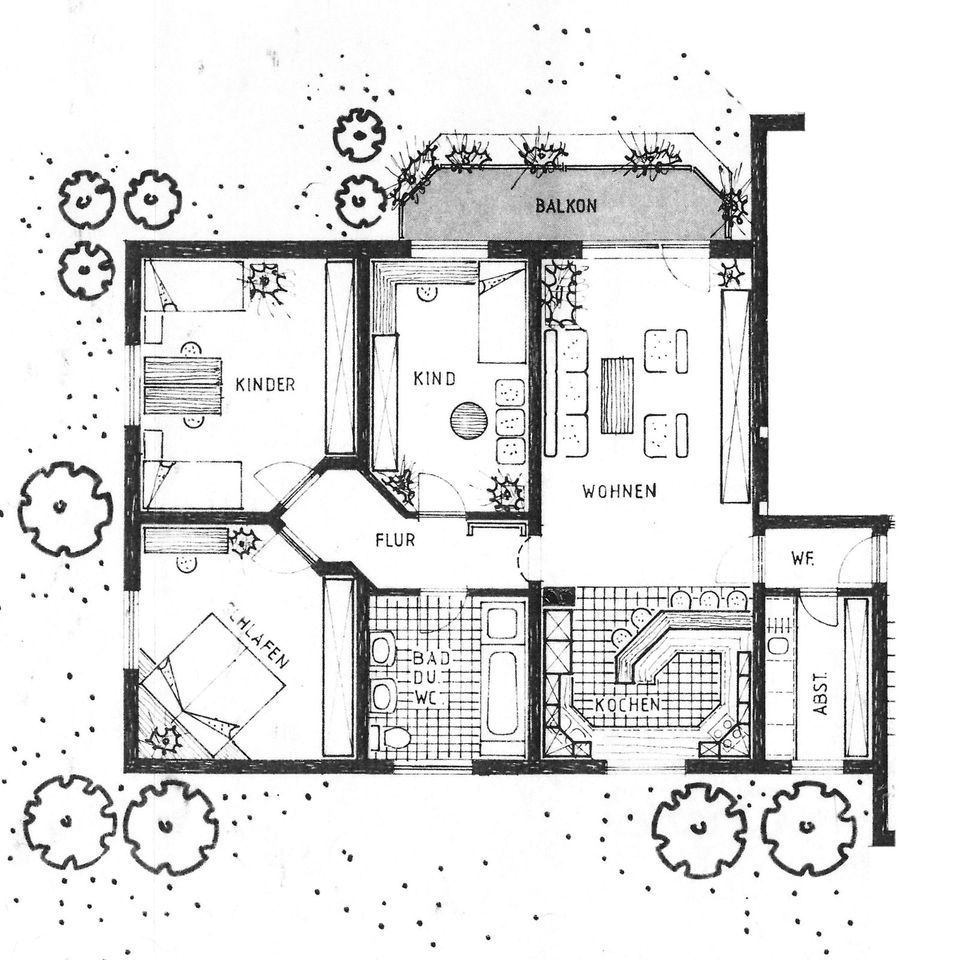 4-Zimmer-Wohnung und Balkon! [Badewanne, Stellplatz, Tageslichtbad] + optionale Sanierung in Gersdorf