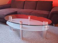 Ovaler Couchtisch aus Glas Niedersachsen - Ronnenberg Vorschau