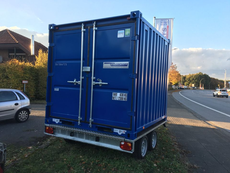 PKW-Anhänger für 8 Fuß Baucontainer, 3.500 kg NEU in Borken