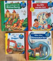 4 Kinderbücher "Wieso Weshalb Warum" Uhr, Ritter, Dino, Bagger Baden-Württemberg - Renningen Vorschau