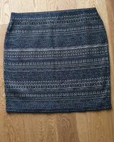 Neu: Rock, blau, gemustert mit Glitzerfäden, promod,  Gr. L Hessen - Griesheim Vorschau
