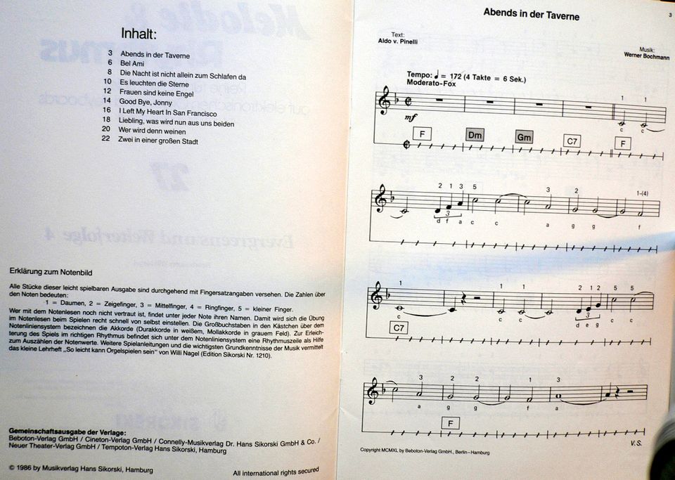 Noten: Melodie & Rhythmus Evergreens u. Welterfolge 3+4 in Oberursel (Taunus)