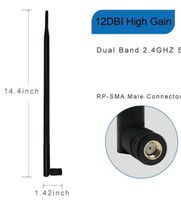 Antenne 12 DPI 2,4 - 5 GHz wlan / Router Märkisch Linden - Kränzlin Vorschau