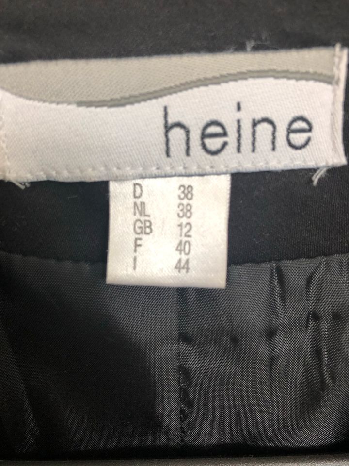 Heine schwarzer Blazer Gr 38 in Bielefeld