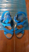 Damenschuhe Sandalen Größe 38 blau Bayern - Fichtelberg Vorschau