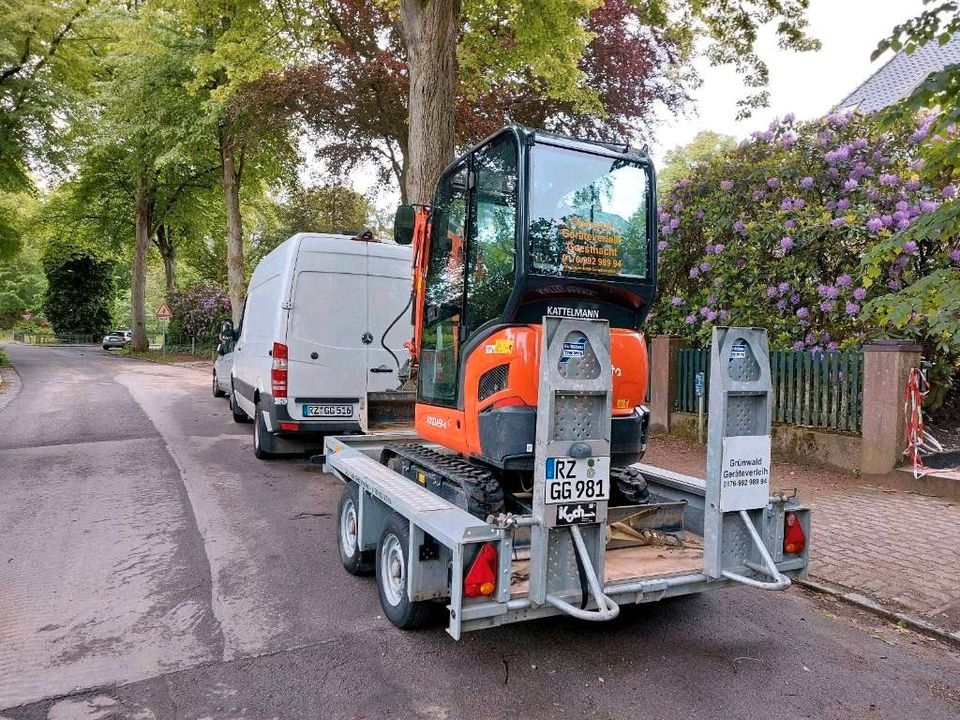 Minibagger Kubota Glasfaser Galabau Tiefbau 1,9 Tonnen Mieten in Geesthacht