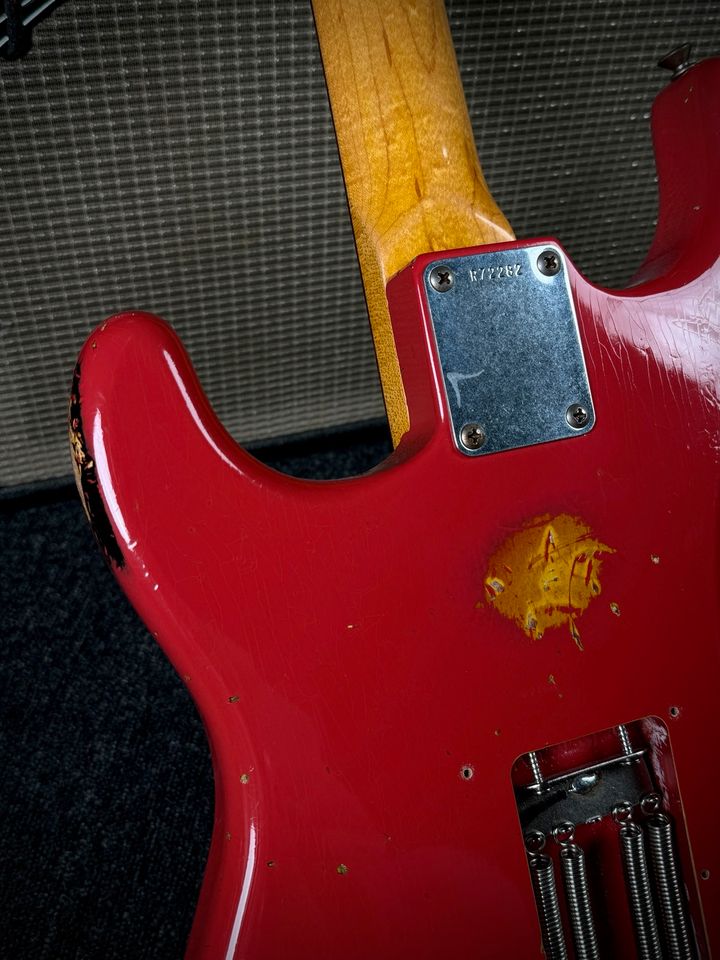 2013 Fender 60 Strat Fiesta Red over Sunburst Relic in Kiefersfelden