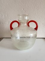 Vintage Große Glas Vase Rot Henkel Blumenvase Amphore Berlin - Charlottenburg Vorschau