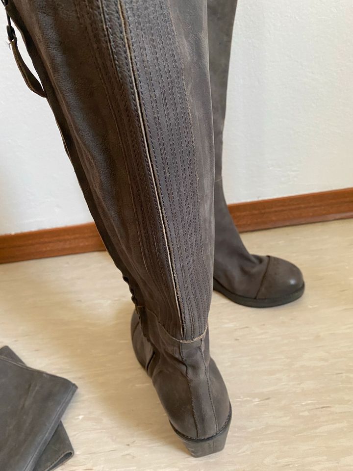 Edle annette görtz Stiefel, Plateau, Wedges, Taupe, Gr.40 in Bielefeld