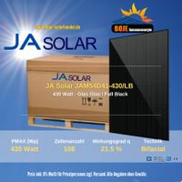 ✅ JA SOLAR JAM54D41-430/LB BIFAZIALES SOLARMODUL GLAS-GLAS Niedersachsen - Hildesheim Vorschau