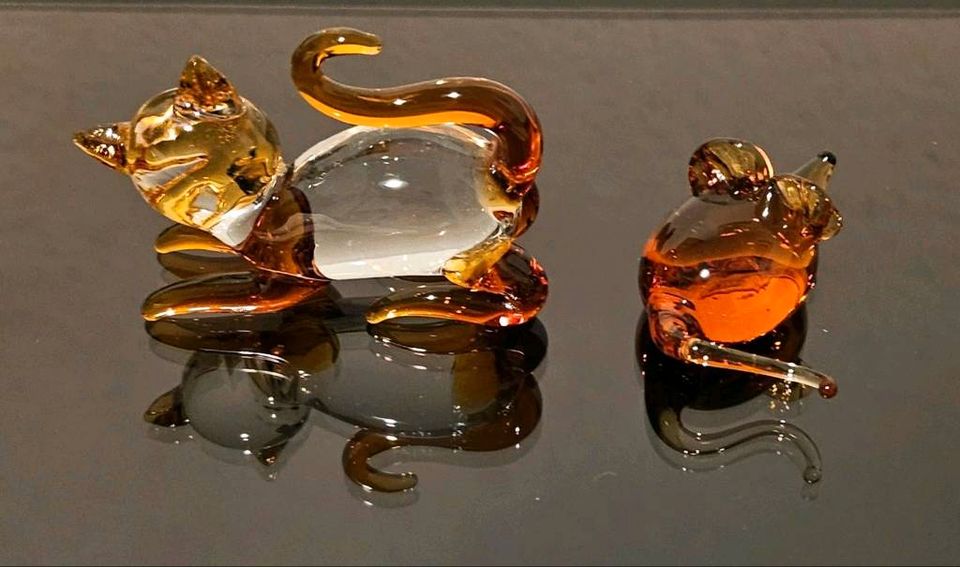 Katzen/Maus/Küken-Set aus Murano Glas in Freising