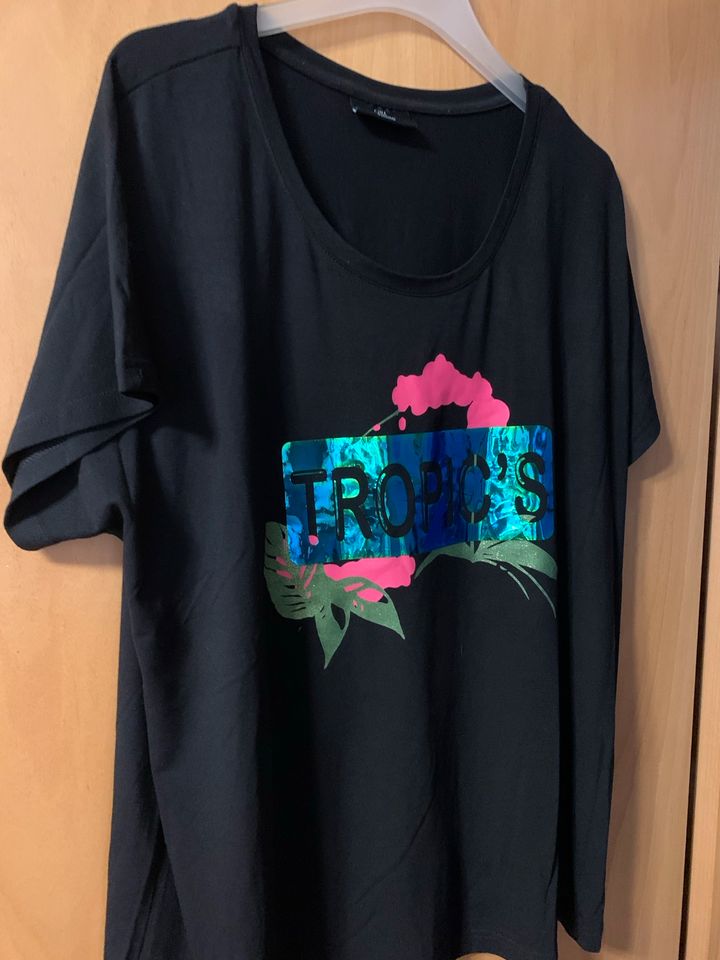 Hübsches schwarzes T-Shirt v. Gina Benotti Gr. 44/46 - neu in Potsdam