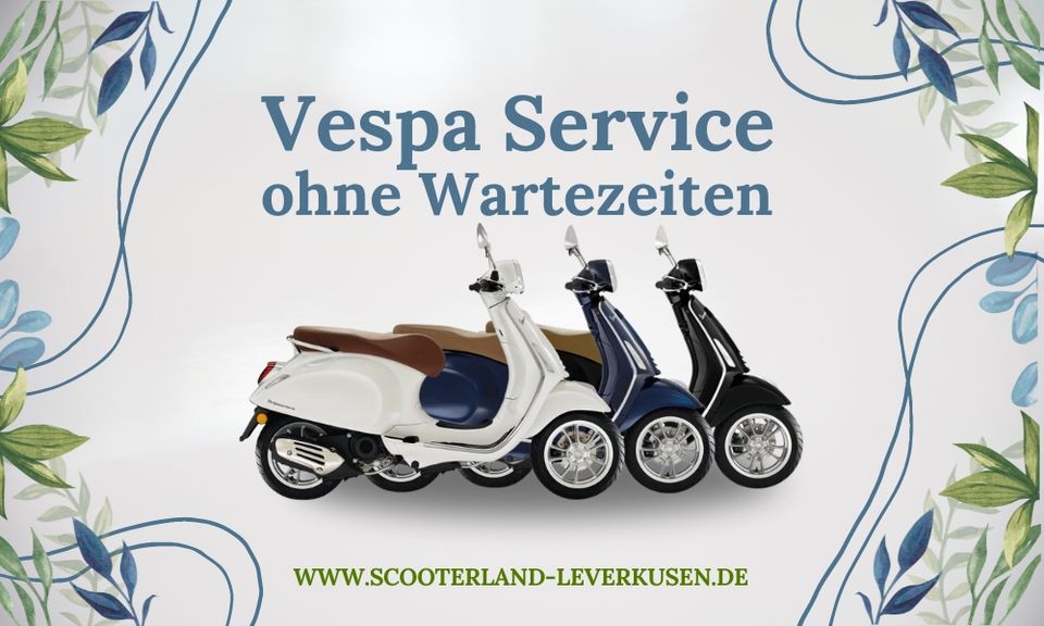 Vespa/Piaggio/Aprilia/Ape Service Wartung Inspektion Reparatur in Leverkusen