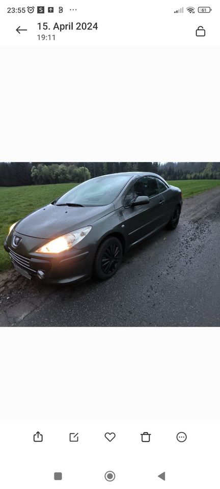 PEUGEOT 307cc   C A B R I O in Hinterschmiding