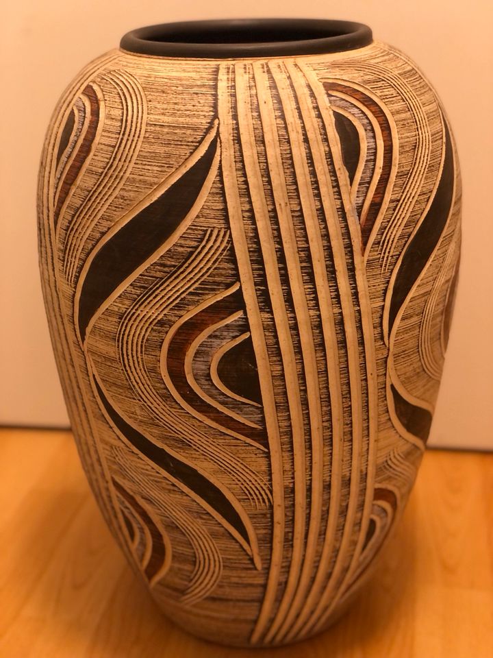 Keramik Vase von Franz Schwaderlapp für Sawa Ceramic, 1960er in Wiesbaden