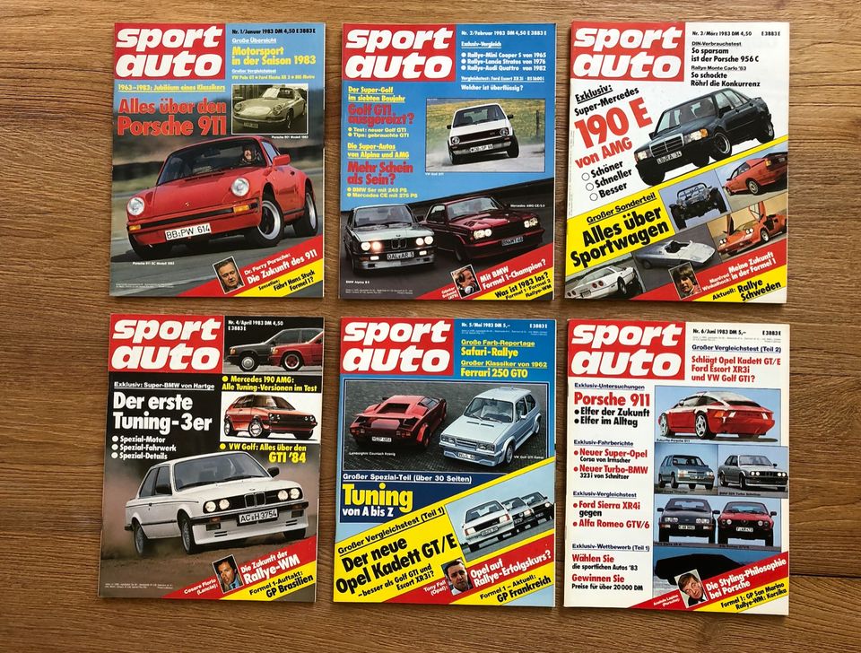 sport auto Hefte 1974 - 1984 / Tuning & Motorsport in München