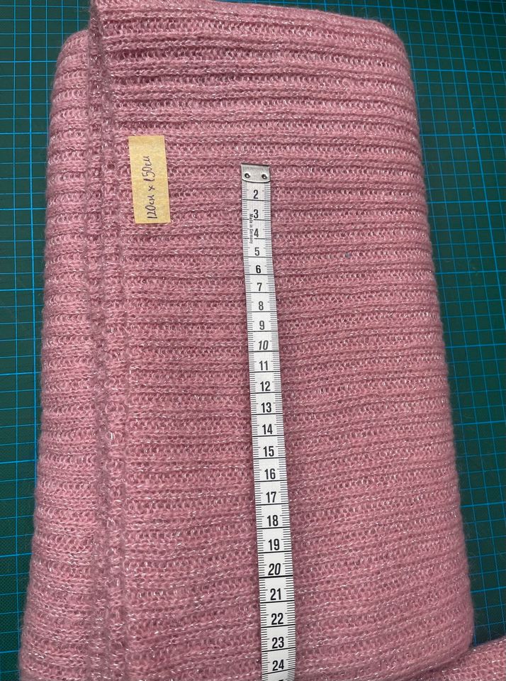 2 x Stoffrest Wollstrick Wollstoff Strickstoff Rosa/Pink Neu in Berlin